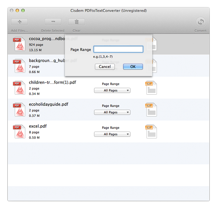 Convert PDF to editable Text on Mac