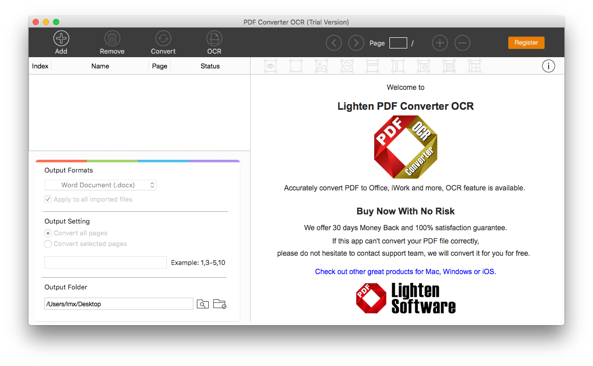lighten pdf converter ocr