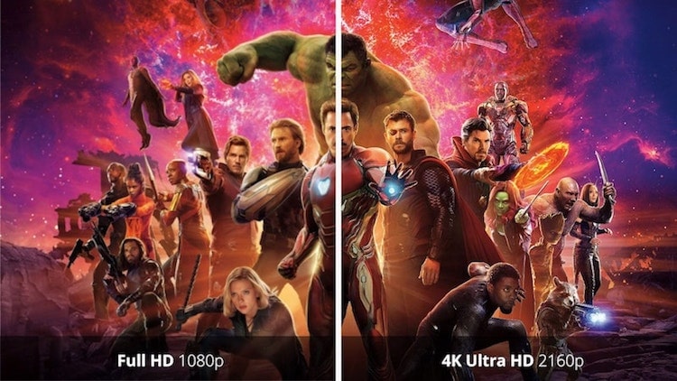 compare 1080p and 2160p
