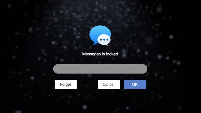 requiring password to open locked iMessage app