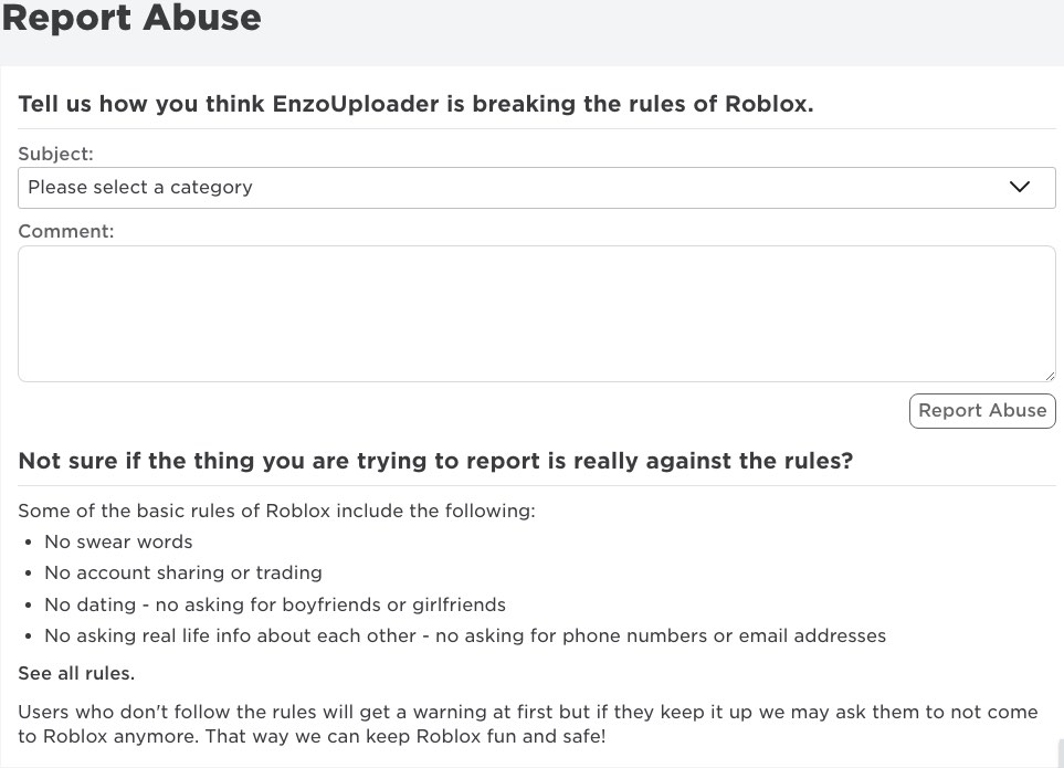 report abuse