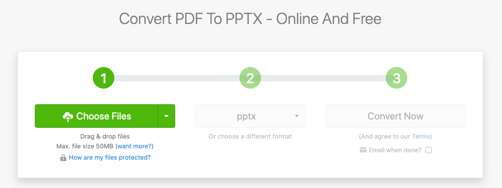 pdf to ppt online