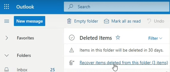 recover emails in outlook 03