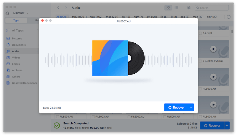 cisdem audio recovery 02