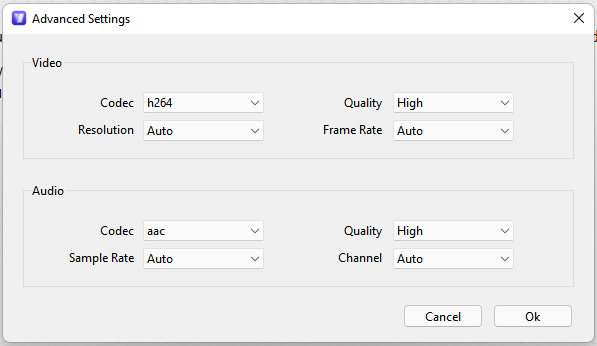 create an advanced setting