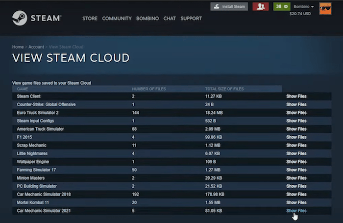 recover from steam cloud 01