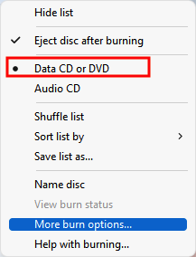 burn music video to dvd via windows media player