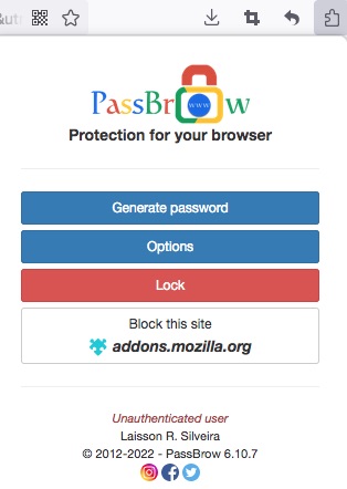 PassBrow generate password