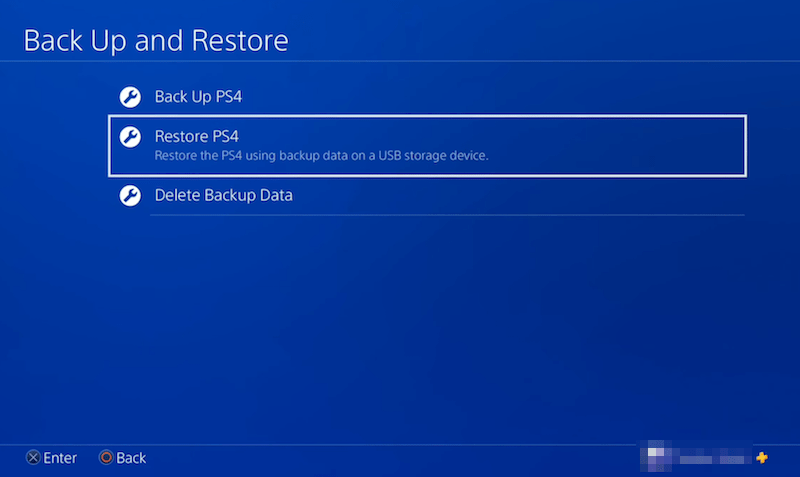 recover ps4 data with external backup 02