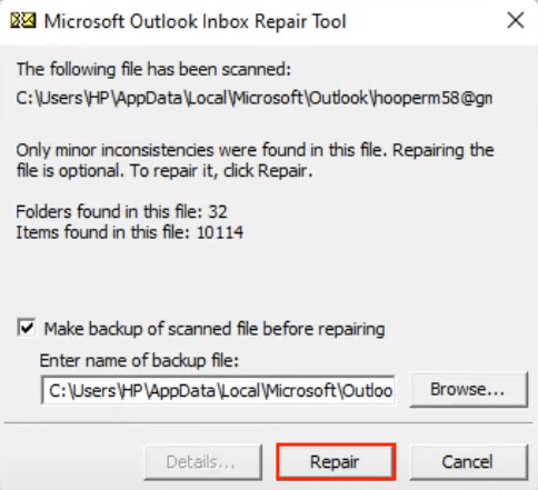 repair pst file 04