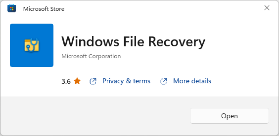 recover with windows file recovery 02