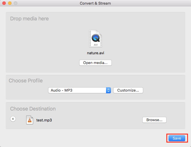 convert avi to mp3 with vlc 03