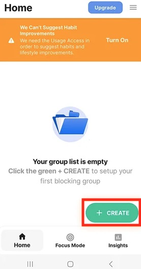 create block list on Android