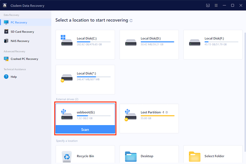 flash drive recovery with cisdem 01