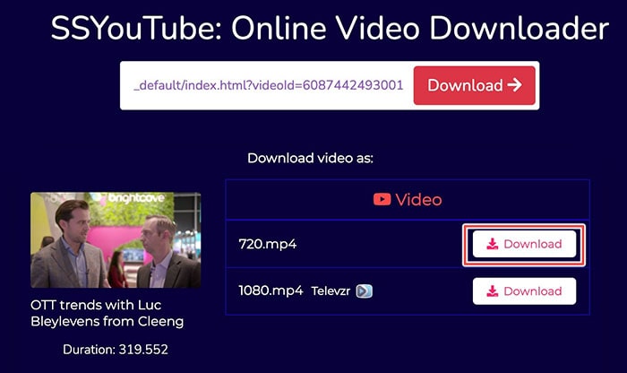 ssyoutube parse video