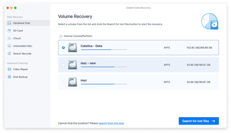 recover csv files cisdem 01