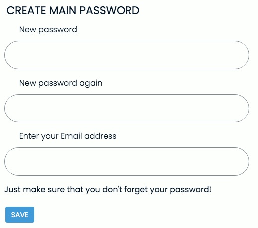 Browser Lock extension set a password
