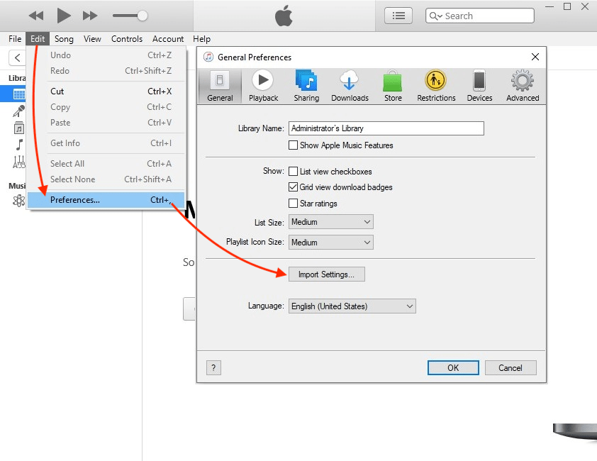 convert MP4 to MP3 with iTunes on PC step 1