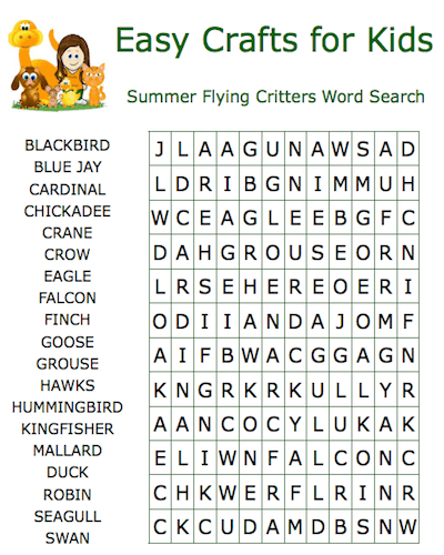 summer word search 22
