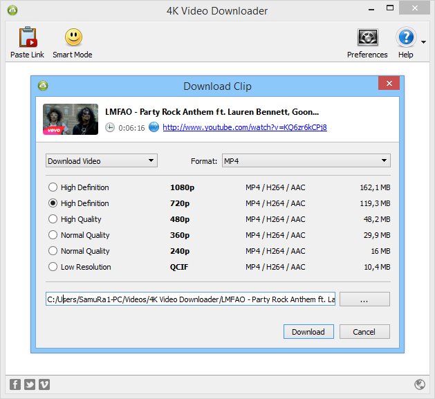 miglior downloader video gratuito - 4K Video Downloader