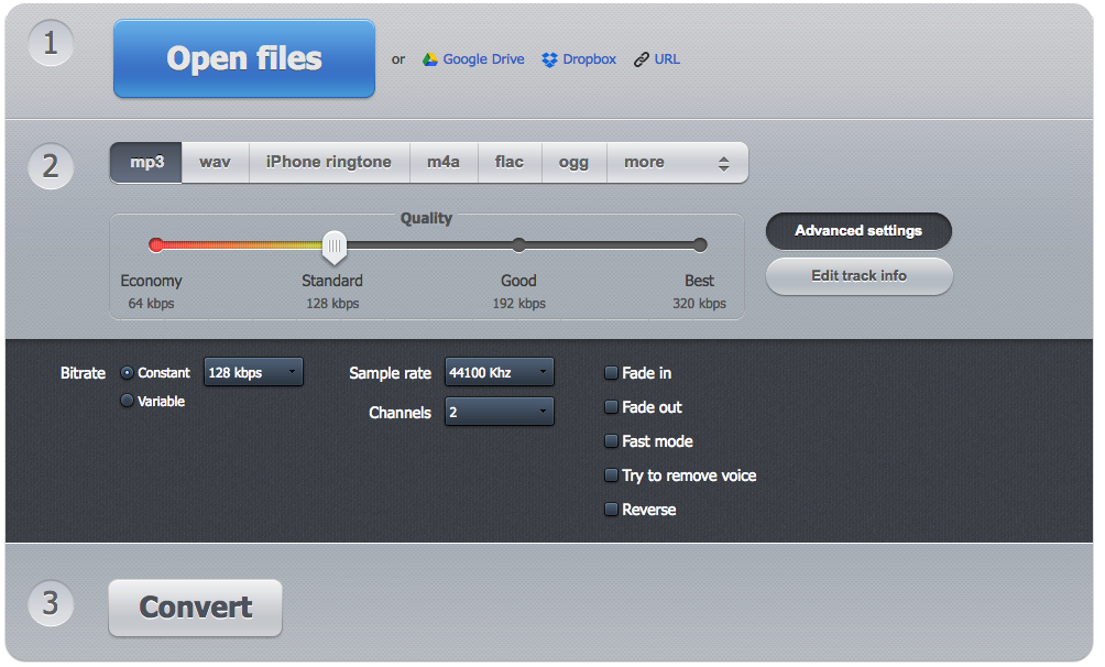 Convert FLAC to MP3 Online
