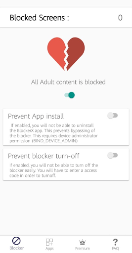 porn websites blocked on Android