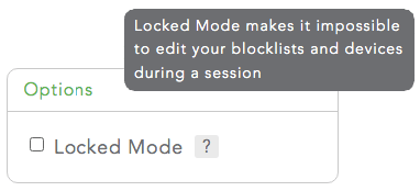 the lock mode