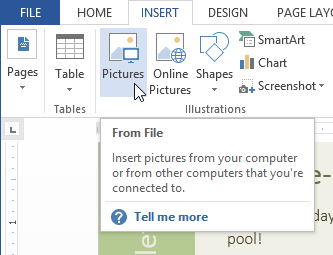 insert image into word