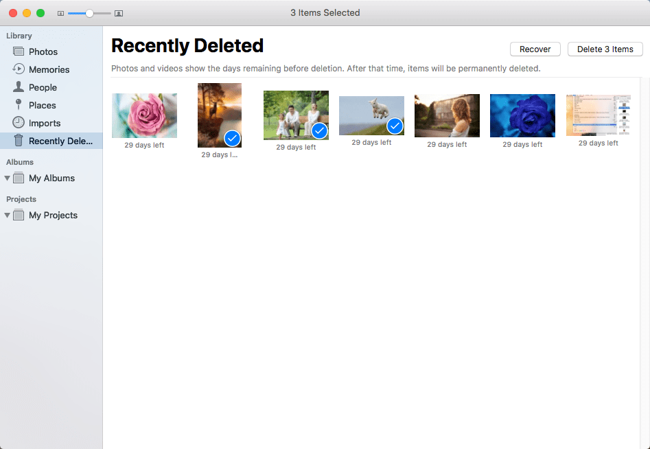 Recover Lost Photos from Recently Deleted