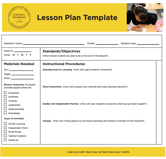 sampletempates lesson plan template 