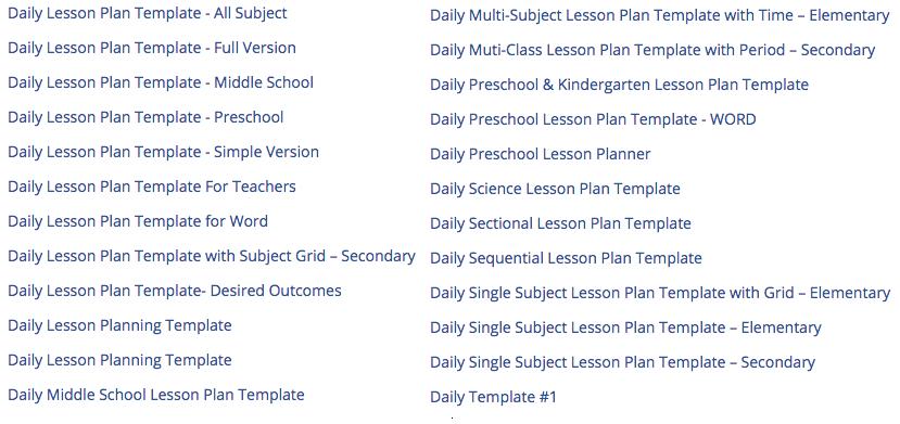 teacherplanet lesson plan template