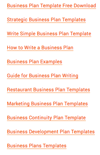 business plan template template