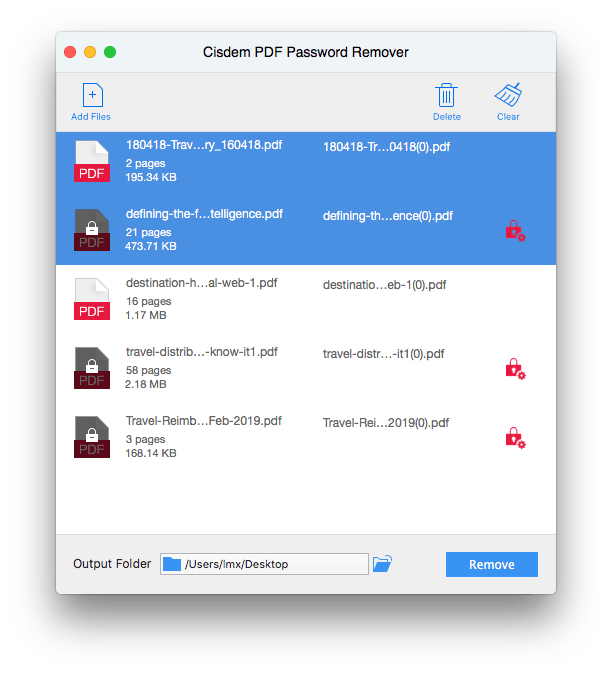 Cisdem PDF Password Remover 5.0.0