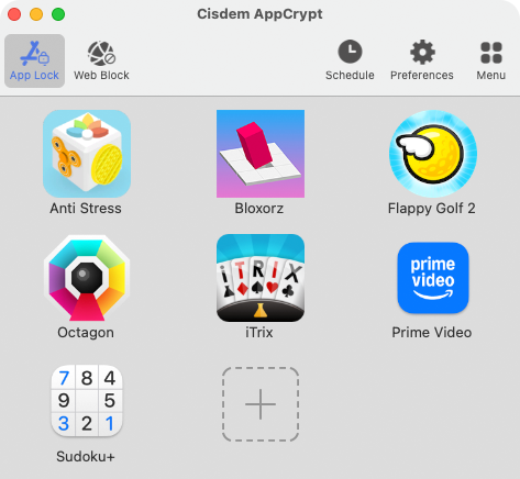 Lock Apps with a password Using Cisdem AppCrypt