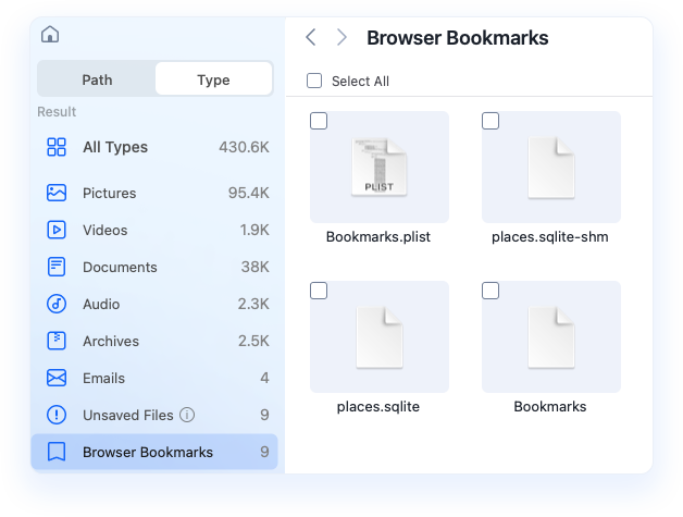 Restore Bookmarks