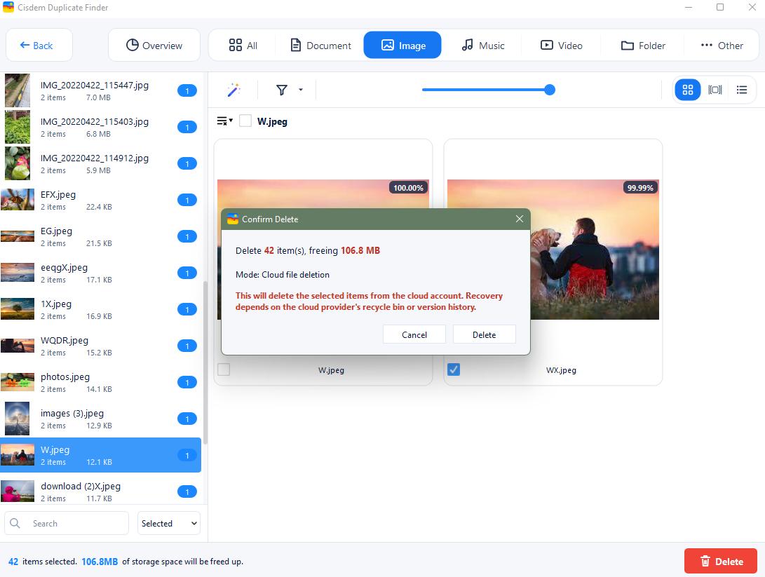 Clean up OneDrive