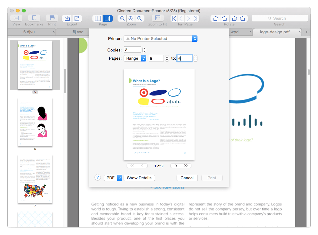 use Cisdem Document Reader to view Visio files