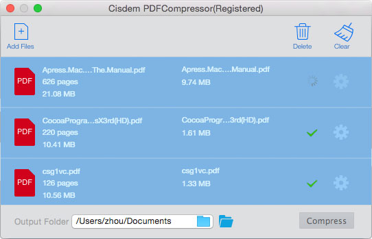 Cisdem PDF Compressor Mac 破解版 PDF文件压缩工具