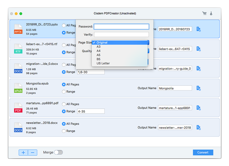 Cisdem PDF Creator Mac 破解版 PDF格式批量转换工具