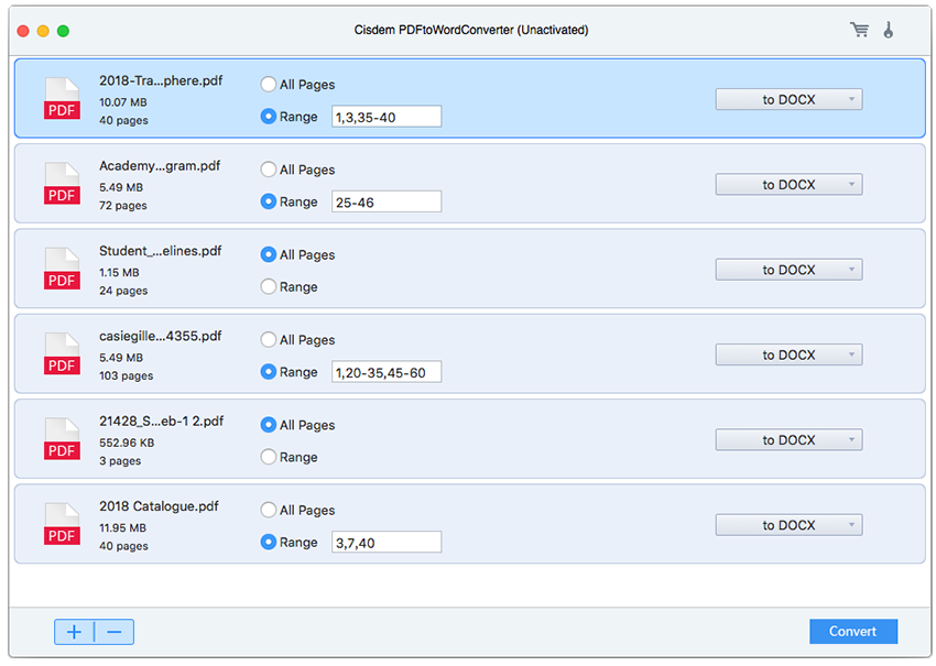 Cisdem PDFtoWordConverter for Mac software