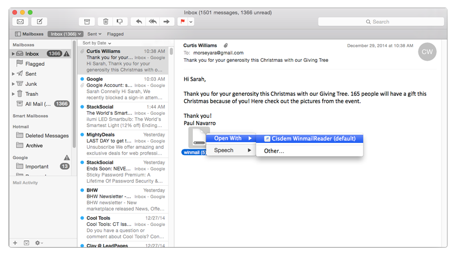 Open Winmail.dat Files Directly on Mac.