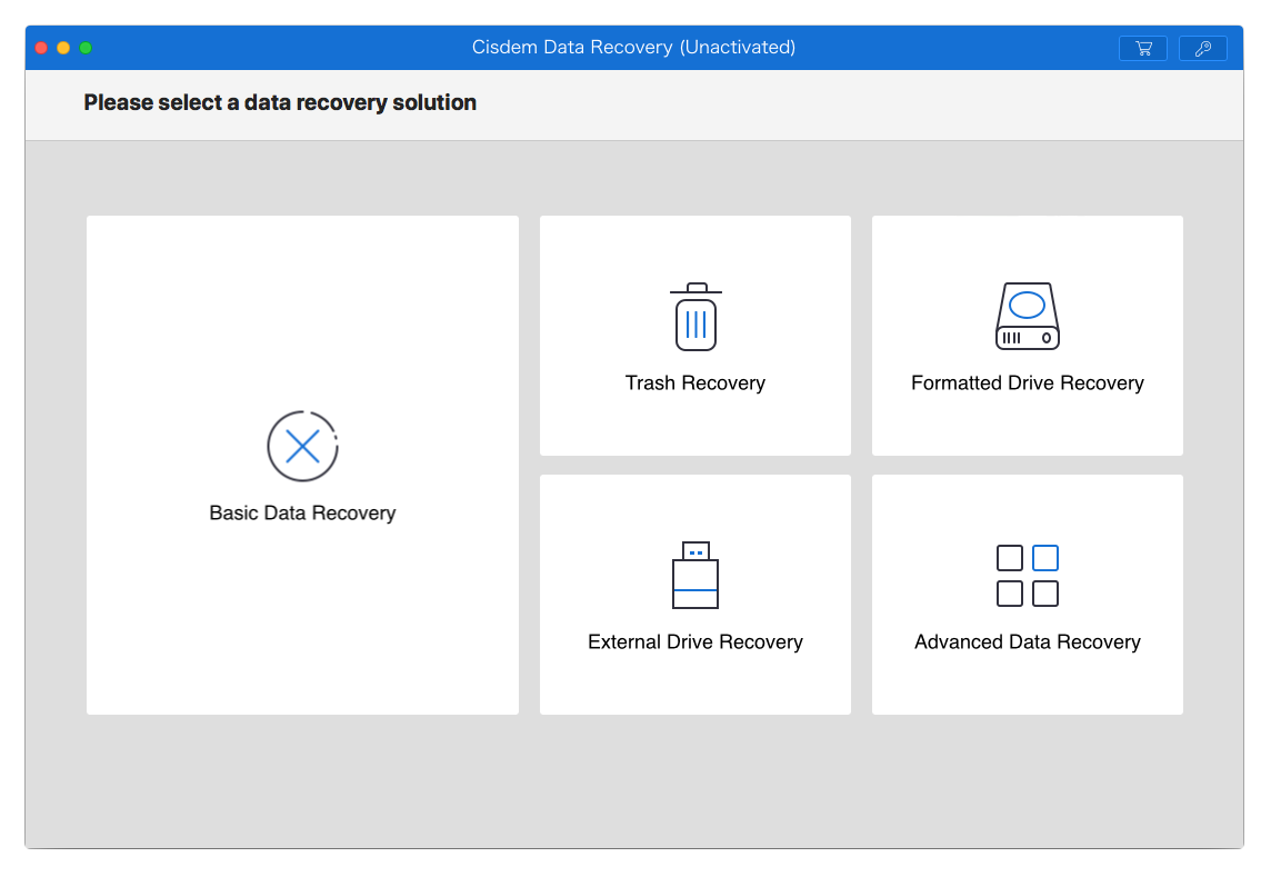 select a data recovery solution