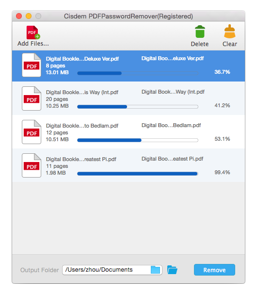 remove password from pdf on mac with cisdem 03