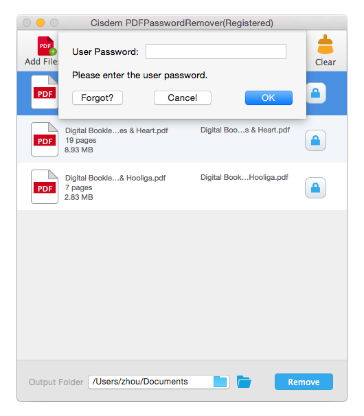 cisdem pdf password remover mac