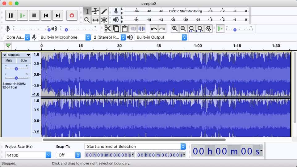 m4a in mp3 konvertieren macintosh audacity 02