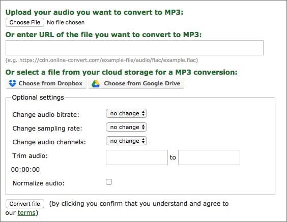 convertir m4a en mp3 macintosh en ligne