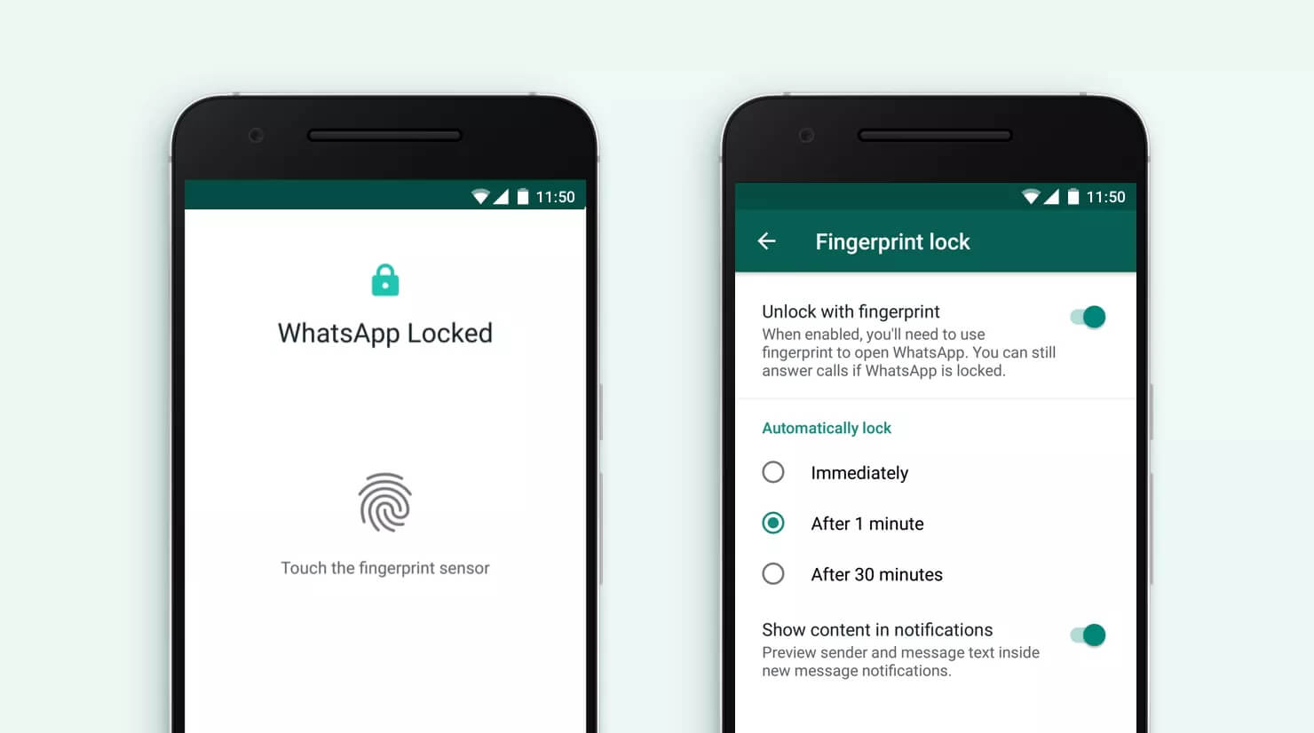 WhatsApp-Sperre für Android