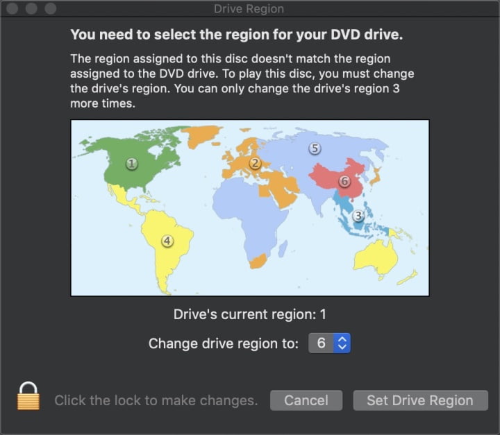 bypass dvd region codes mac by resetting them