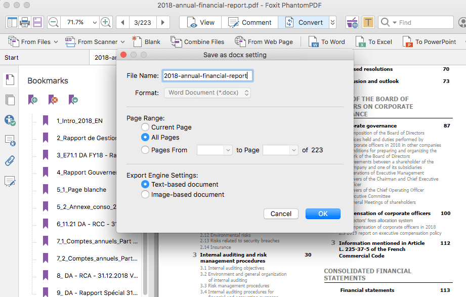 export pdfpenpro to word on mac