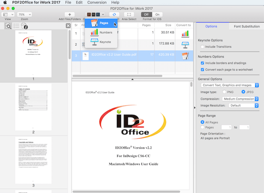 convert pdf to keynote with pdf2office02